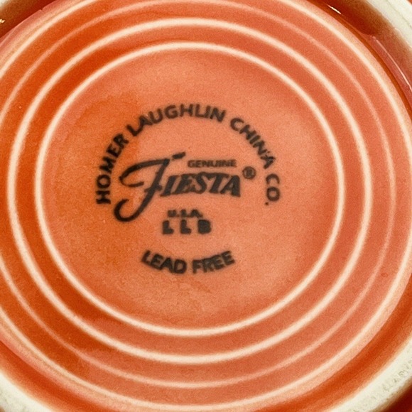 Fiesta Persimmon Saucer Replacement Only LLB 1997 Homer Laughlin - Picture 3 of 4